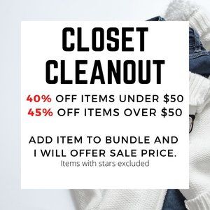 CLOSET CLEANOUT